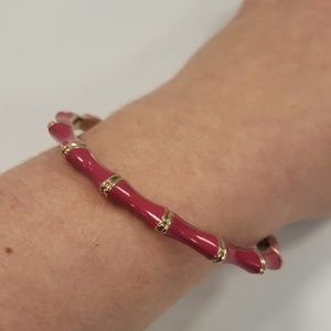 Stella and Dot Pink and gold tone bangle